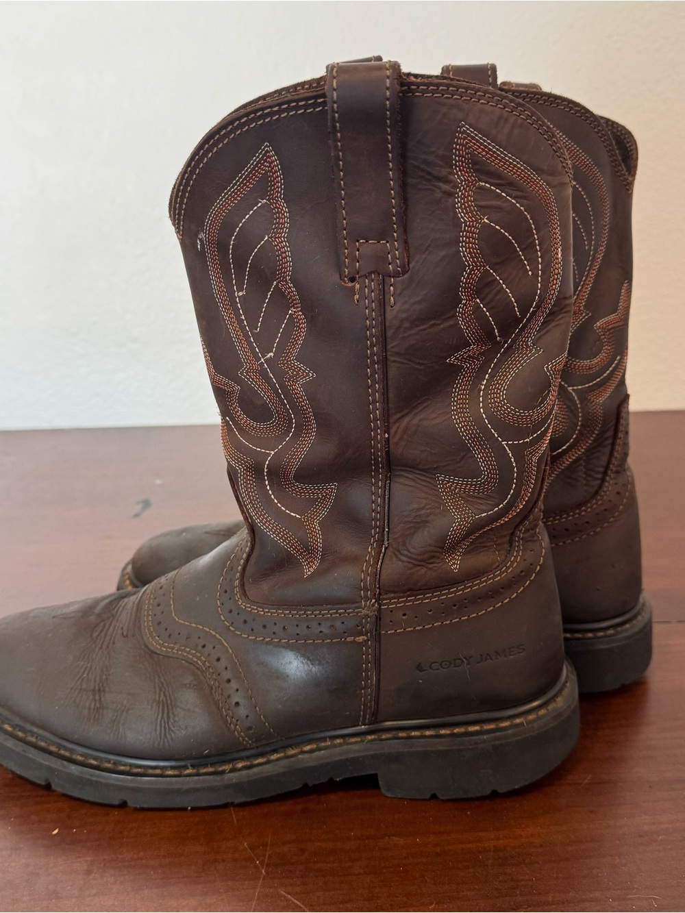 Cody James Brown Leather Men’s Cowboy Boots